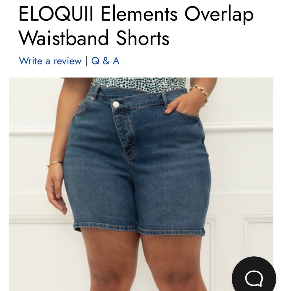Eloquii Denim shorts